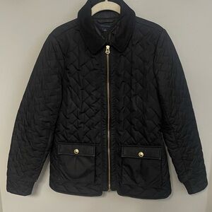 Tommy Hilfiger Black Quilted Barn Jacket. medium